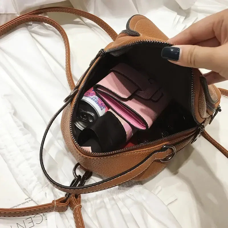 Mini Sac à Dos Femme en Cuir Vegan