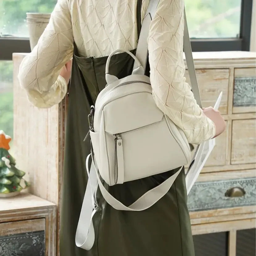 Petit sac à dos élégant en cuir