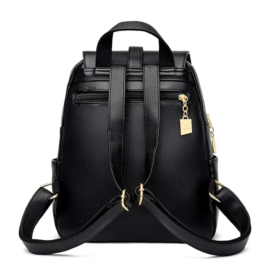 Petit sac à dos en cuir élégant