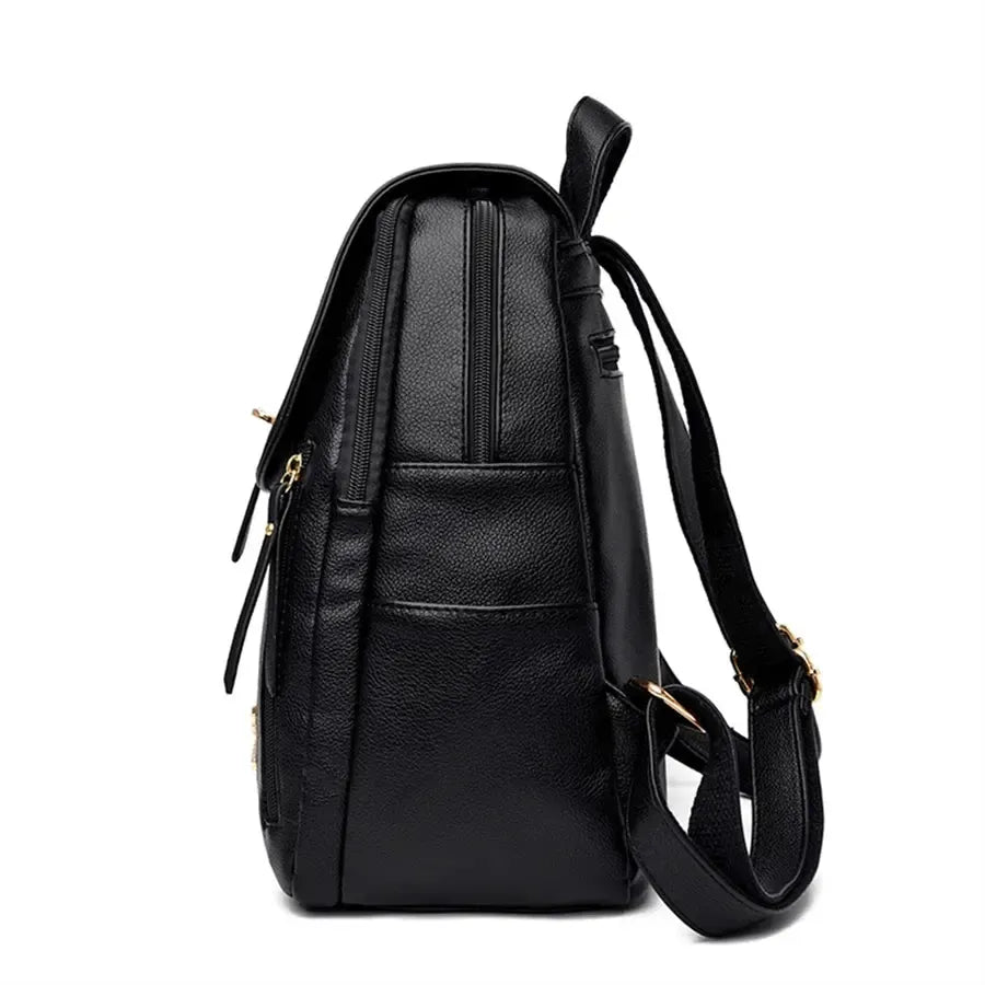 Petit sac à dos en cuir élégant