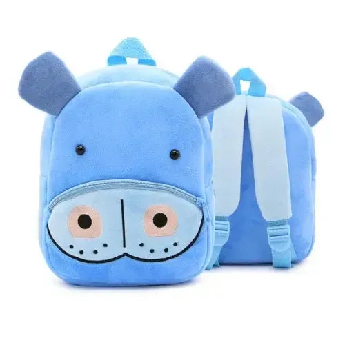 Sac à Dos Bébé Hippopotame Bleu