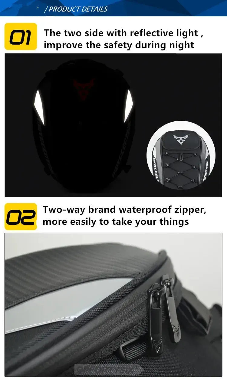 Sac à Dos Moto Extensible