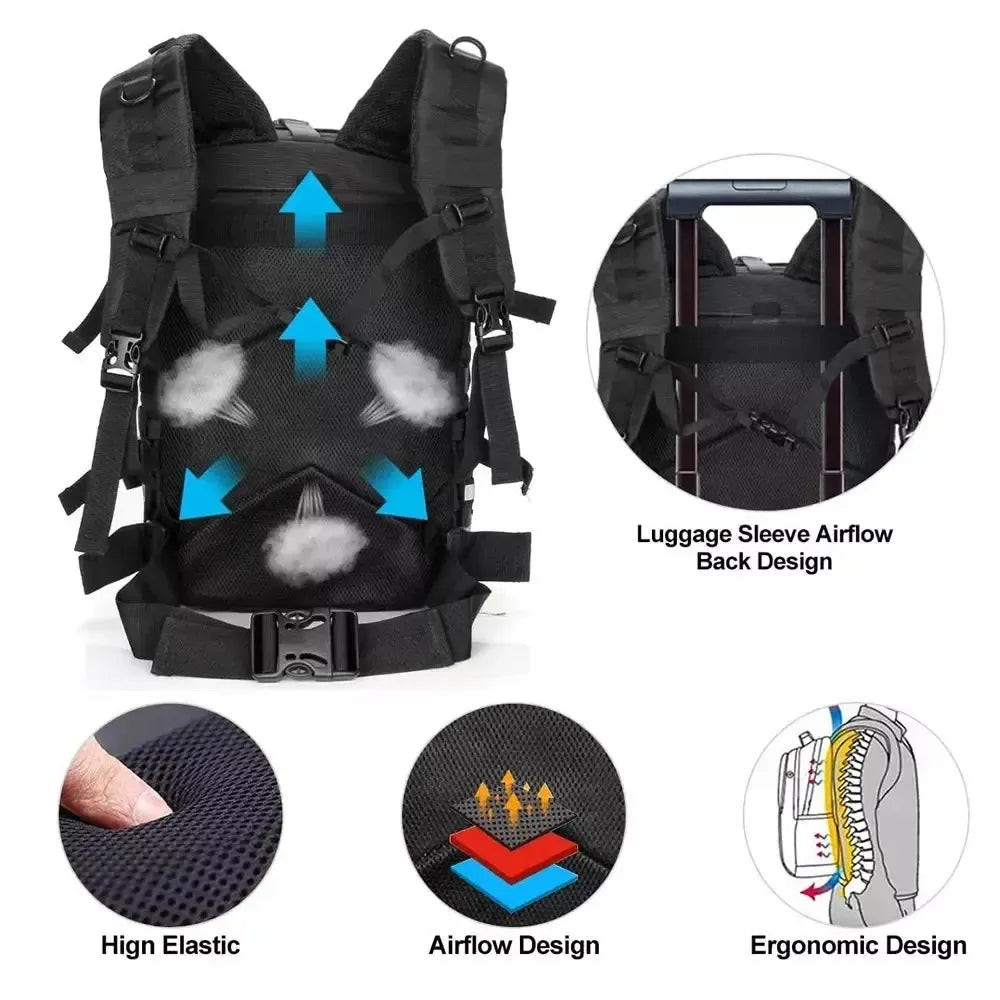 Sac à Dos Moto avec Accroche Casque