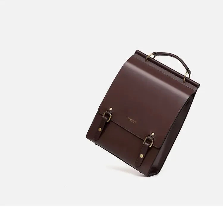 Sac à Dos Rigide en Vrai Cuir