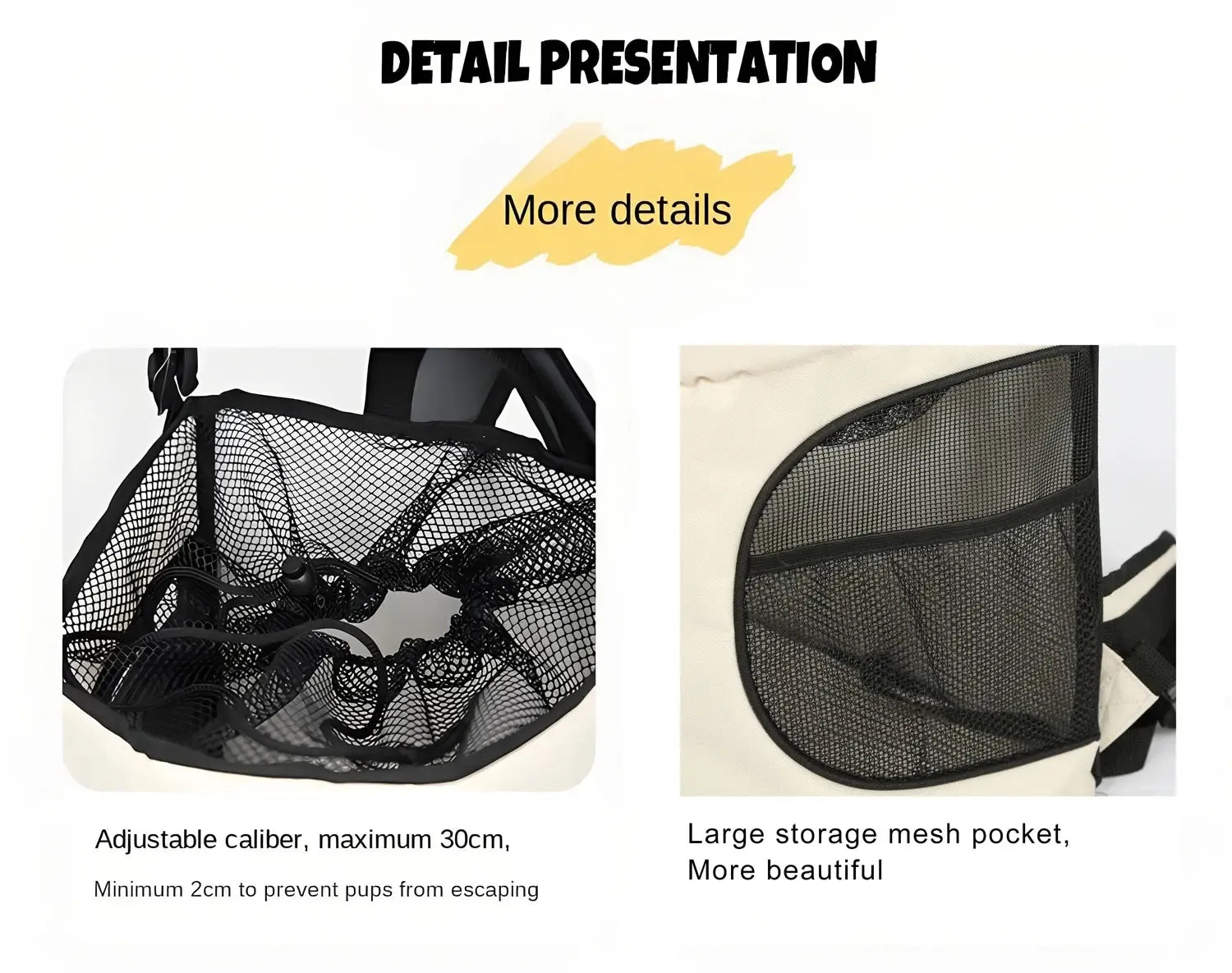 Sac à Dos Ventral pour Chat