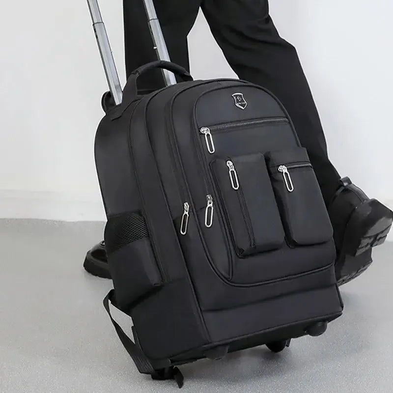 Sac à dos à roulettes 35L avec compartiments