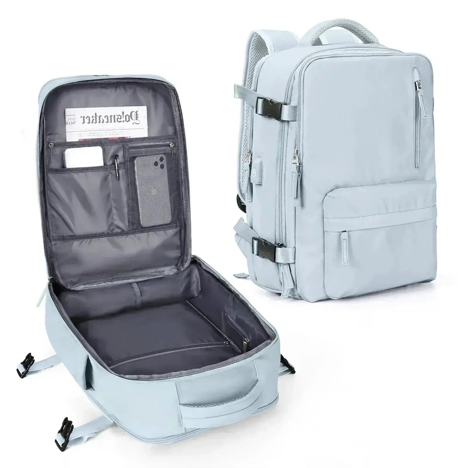 Sac à dos cabine ouverture valise 40x30x20