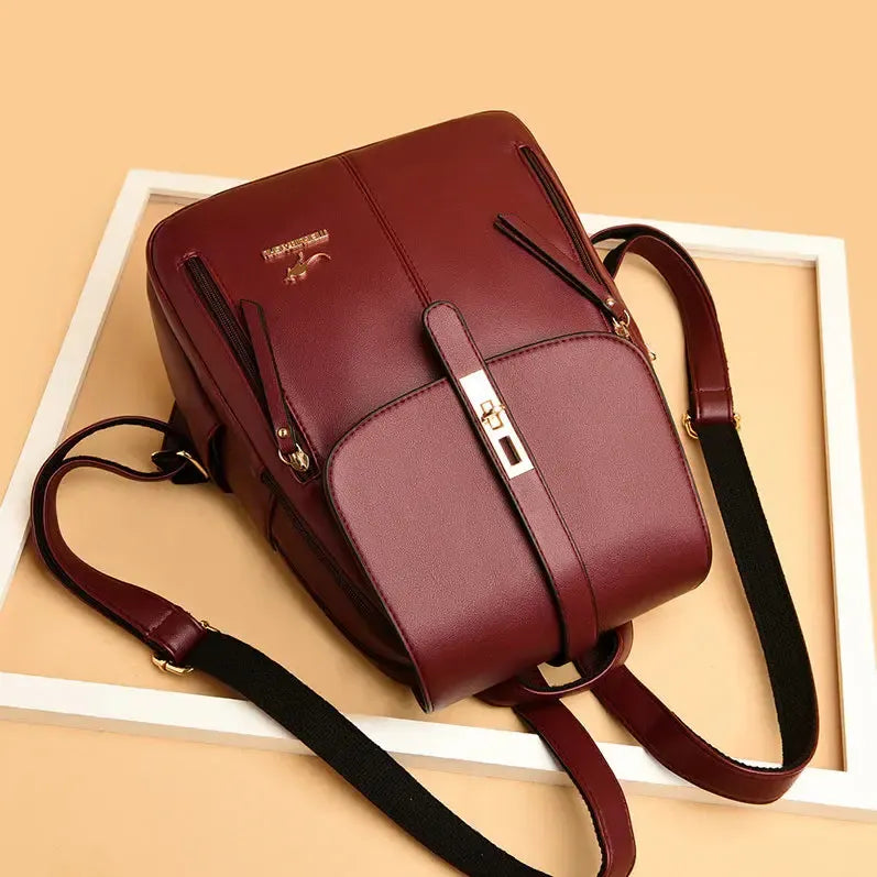 Sac à dos en cuir élégant