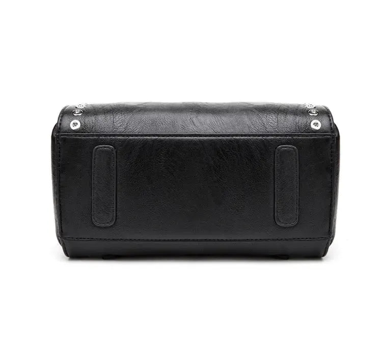 Sac à dos femme en cuir noir
