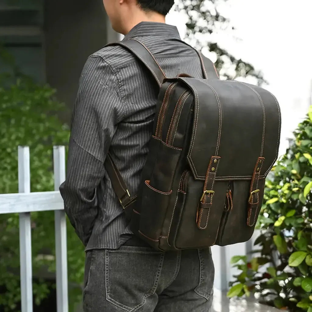 Sac à dos homme cuir vintage
