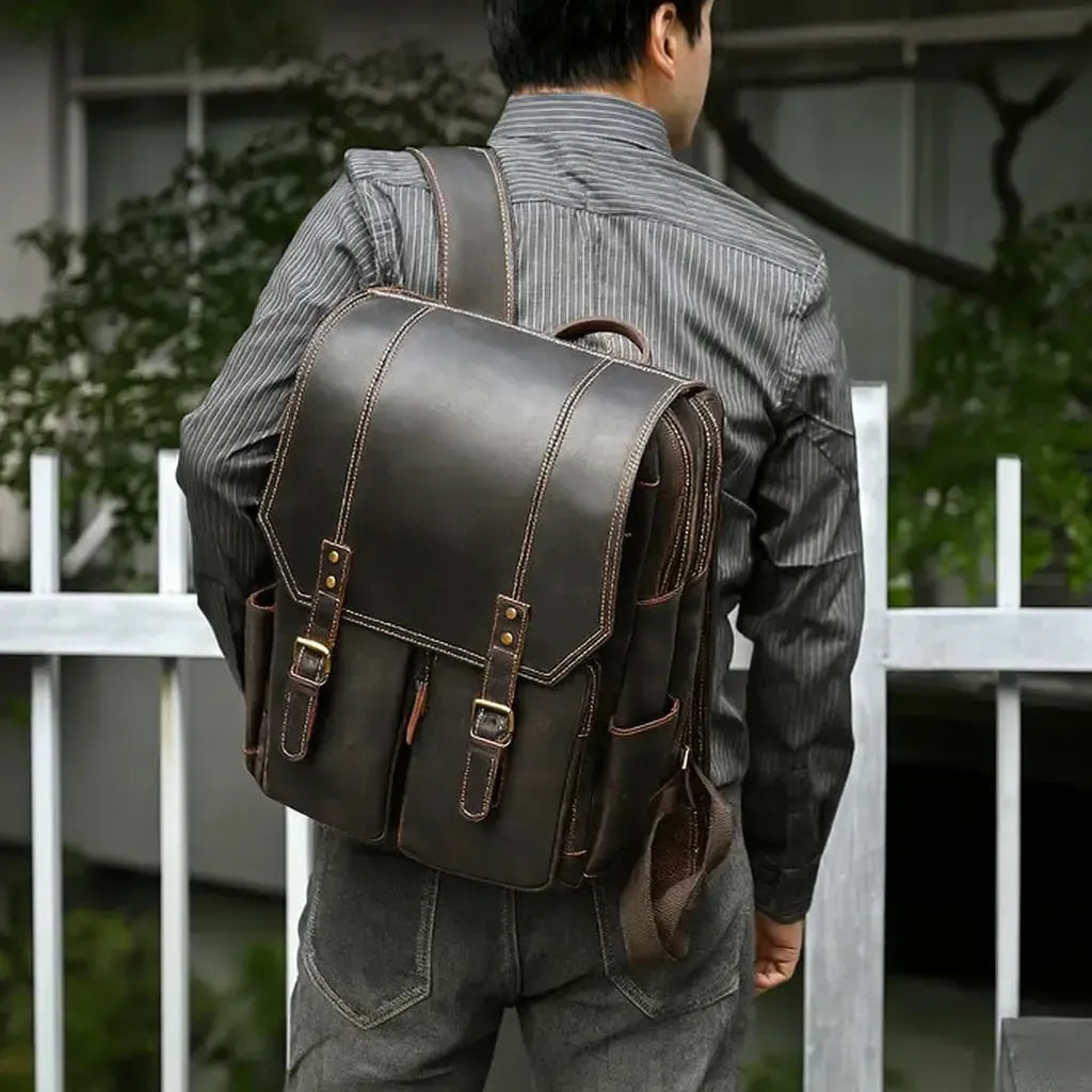 Sac à dos homme cuir vintage