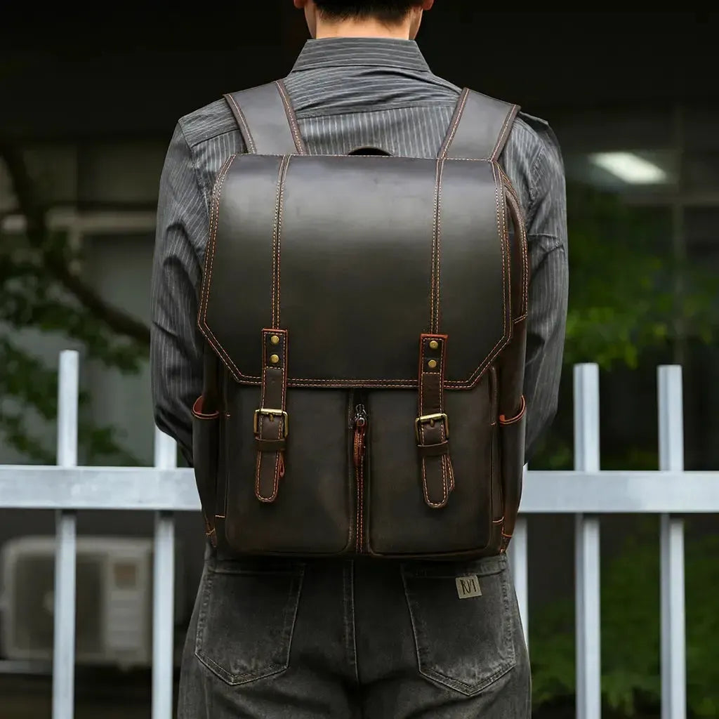 Sac à dos homme cuir vintage
