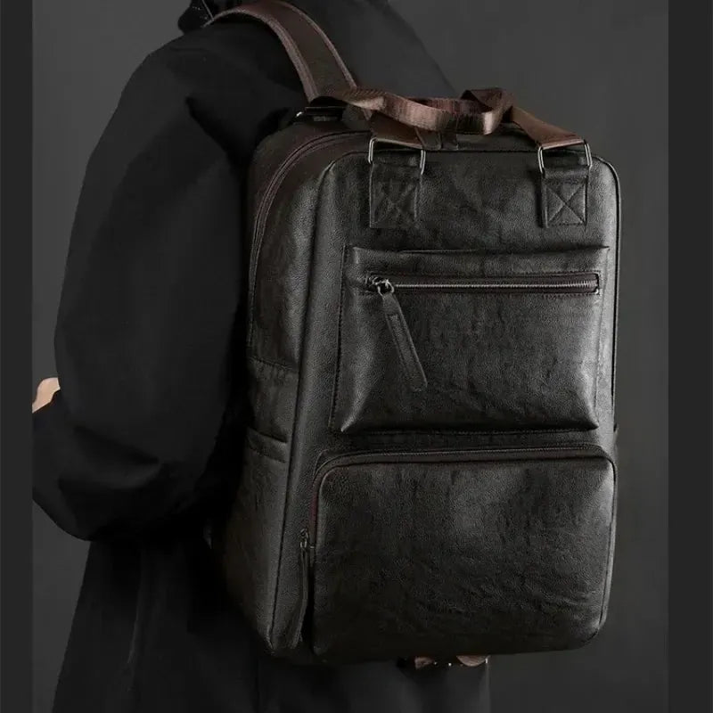 Sac à dos homme en simili cuir souple