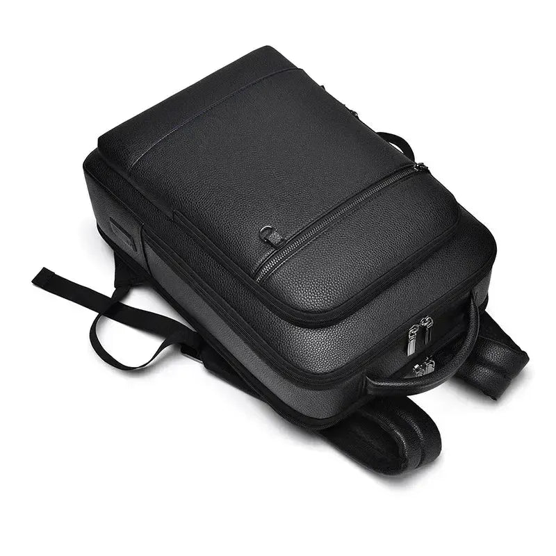 Sac à dos ordinateur en cuir synthétique