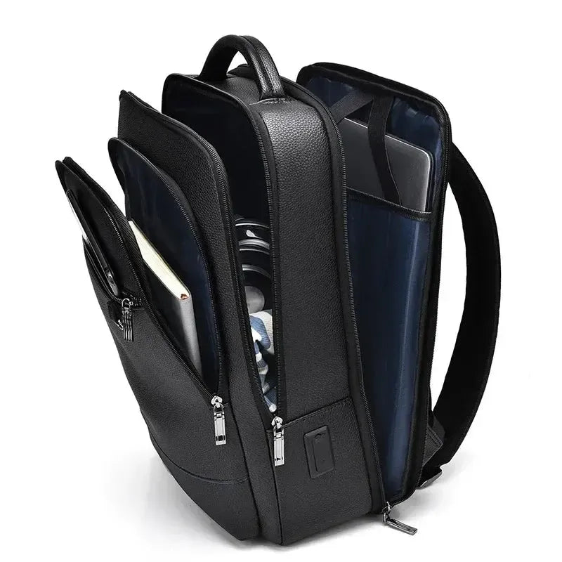 Sac à dos ordinateur en cuir synthétique