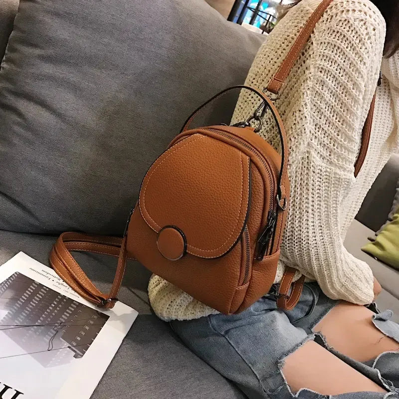 Mini Sac à Dos Femme en Cuir Vegan