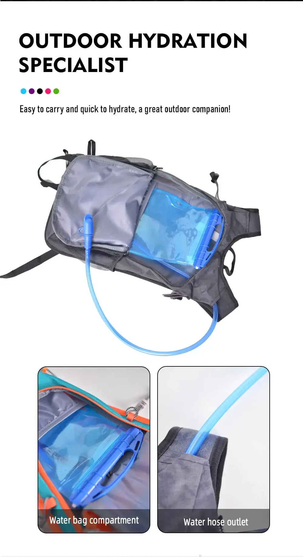 Sac à Dos Hydratation Sport Loisir