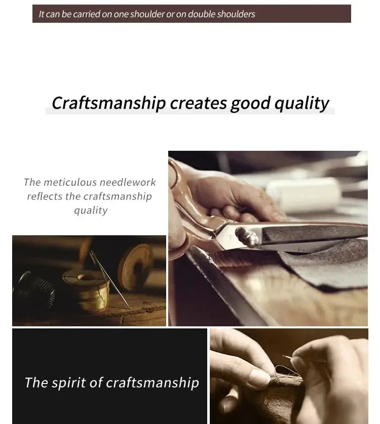 Sac à Dos Rigide en Vrai Cuir