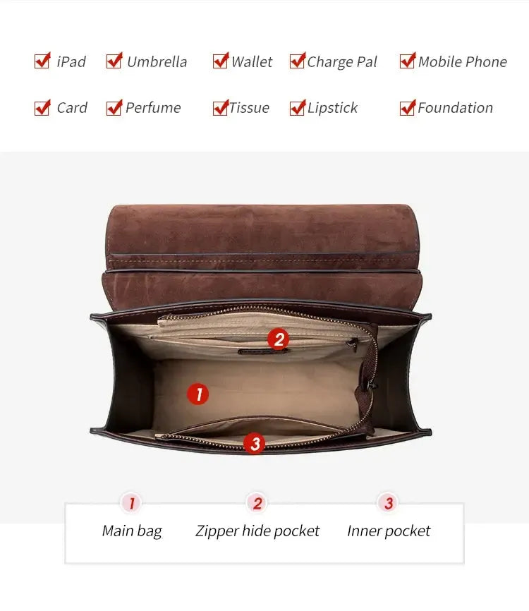 Sac à Dos Rigide en Vrai Cuir