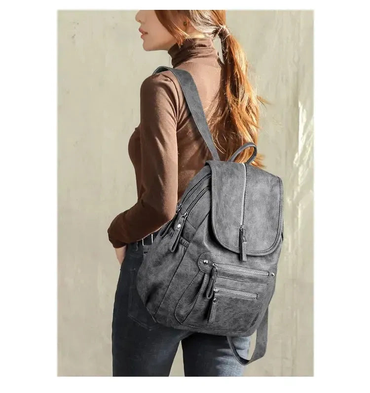 Sac à Dos de Ville Femme en Cuir