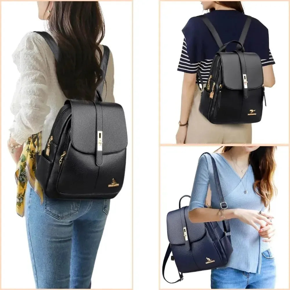 Sac à dos en cuir élégant