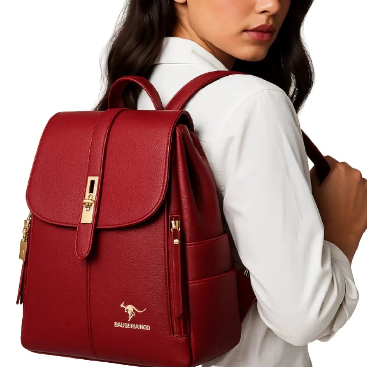 Sac à dos en cuir élégant