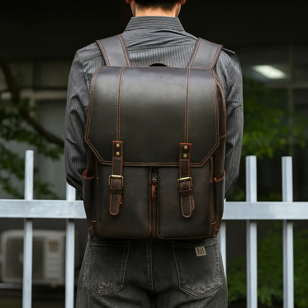 Sac à dos homme cuir vintage