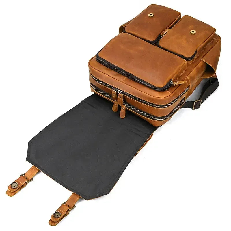 Sac à dos homme cuir vintage