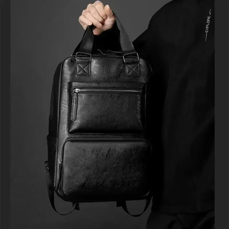 Sac à dos homme en simili cuir souple