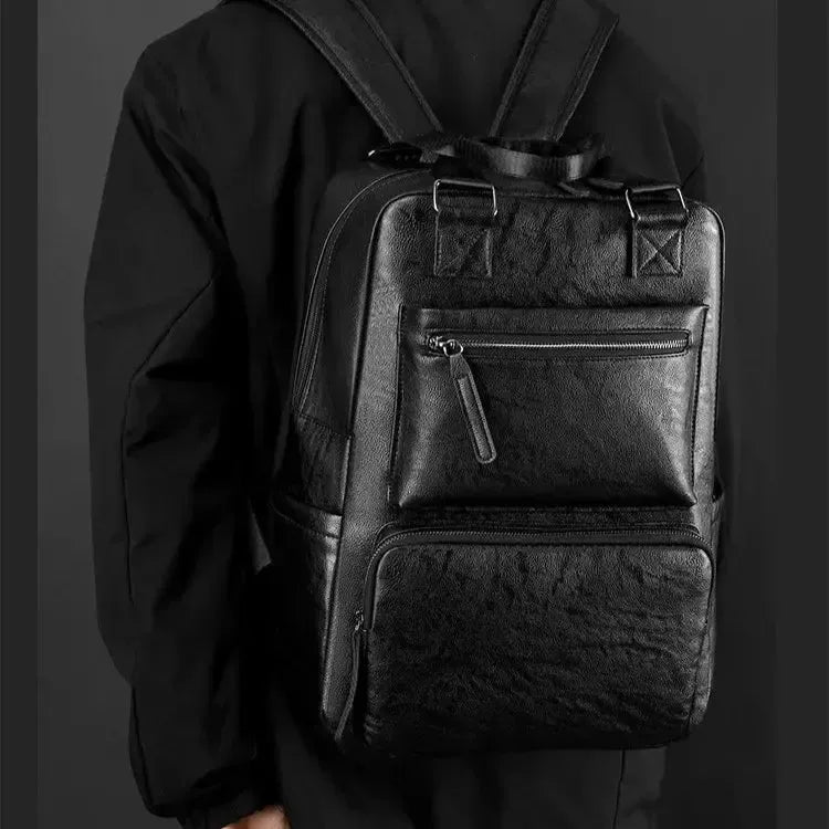 Sac à dos homme en simili cuir souple