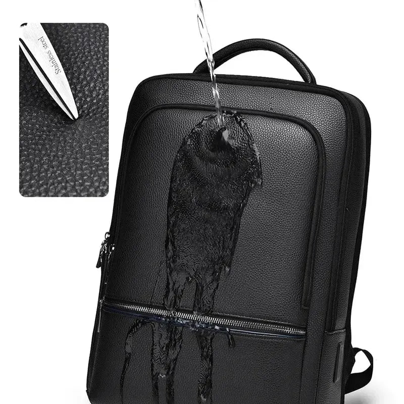 Sac à dos ordinateur en cuir synthétique
