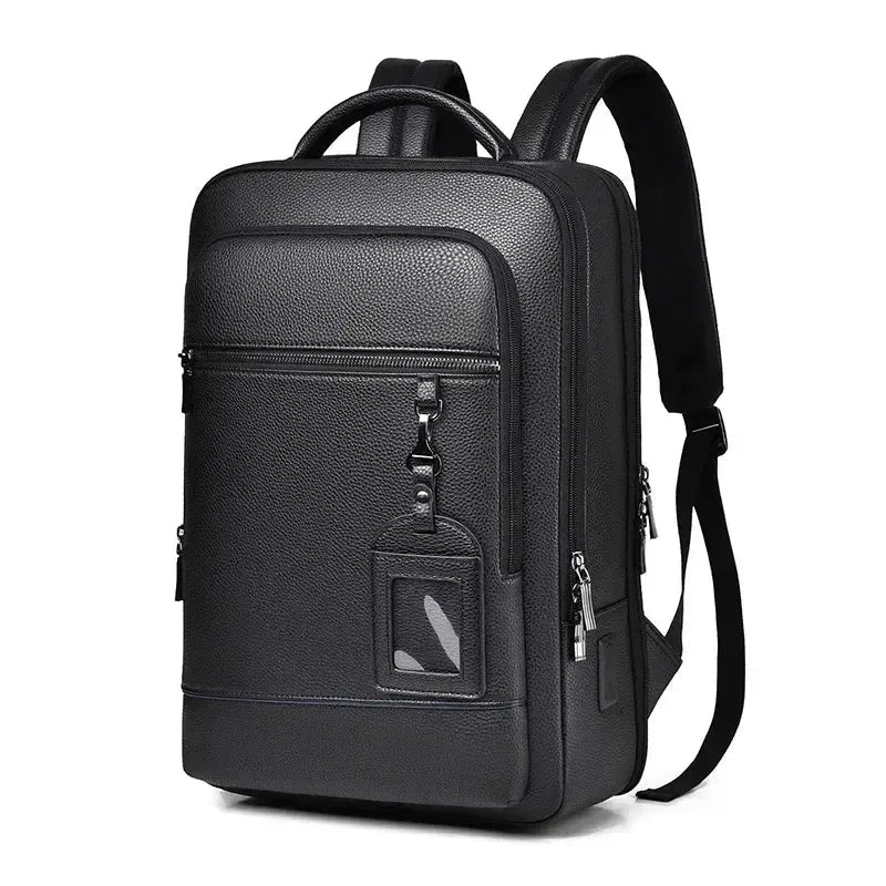 Sac à dos ordinateur en cuir synthétique