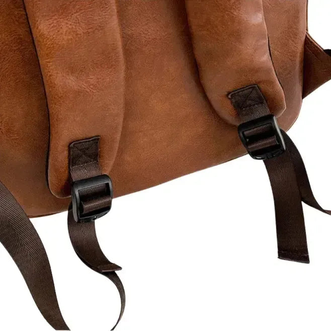 Sac à dos vintage en cuir synthétique
