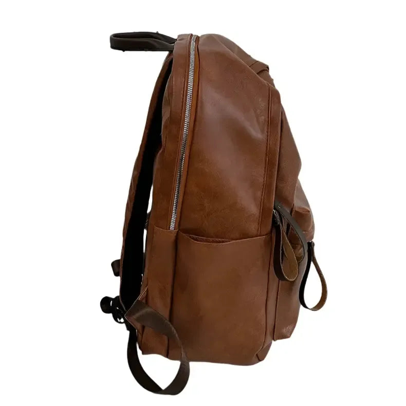 Sac à dos vintage en cuir synthétique