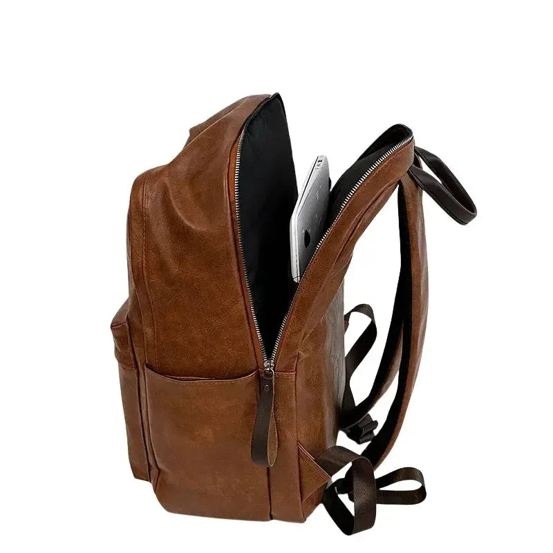 Sac à dos vintage en cuir synthétique