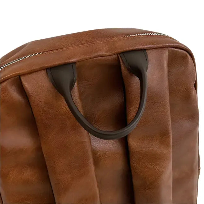 Sac à dos vintage en cuir synthétique