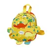 Small Toddler Dinosaur Backpack in Lightweight Nylon — Yellow