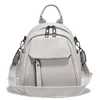 Petit sac à dos en cuir — Blanc Cassé