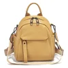Petit sac à dos en cuir — Camel