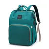 Sac à Dos à Langer avec Lit — Vert d'Eau