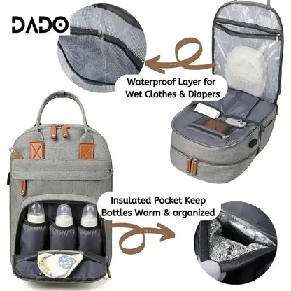 Sac à Dos à Langer avec Matelas