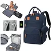 Sac à Dos à Langer avec Matelas — Bleu Foncé