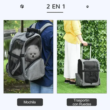 Sac à Dos à Roulette pour Chien