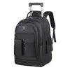 Sac à dos à roulettes 35L avec compartiments — Noir