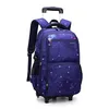 Sac à dos à roulettes garçon — Violet