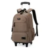 Sac à dos à roulettes grand volume — Brun 2 Roues