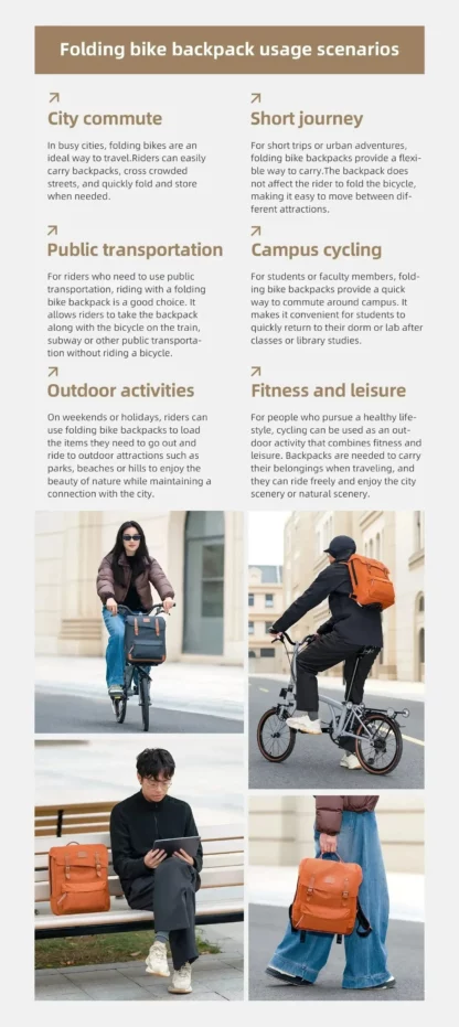 Sac à Dos avec Accroche Vélo