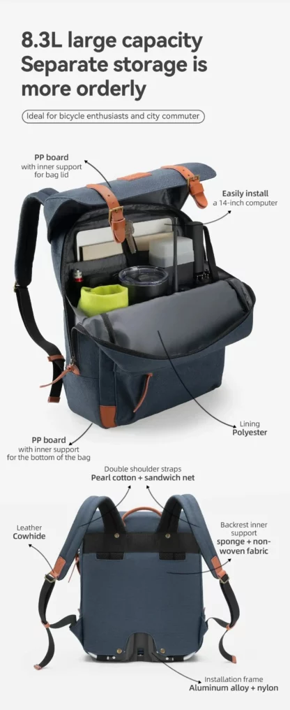 Sac à Dos avec Accroche Vélo