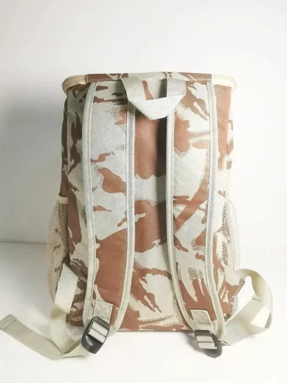 Back of the desert camouflage cooler backpack