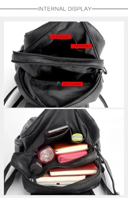 Sac à Dos de Ville Femme en Cuir